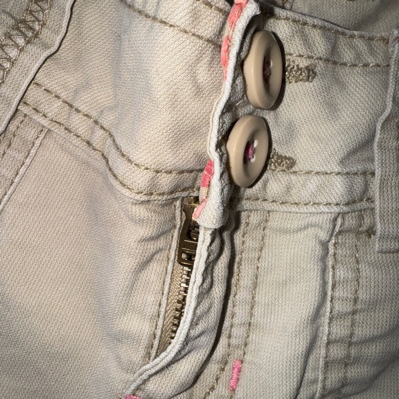 Aeropostale Y2K 2000s Beige Khaki 100% Cotton Cropped Utility Pants Size 3/4 - Picture 8 of 11